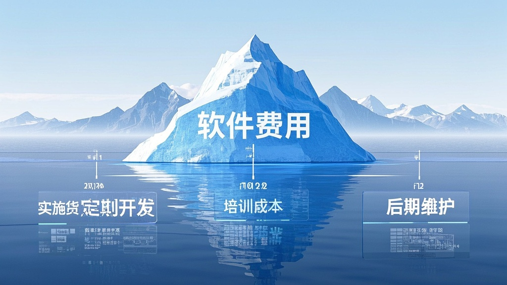 ERP系统成本构成示意图