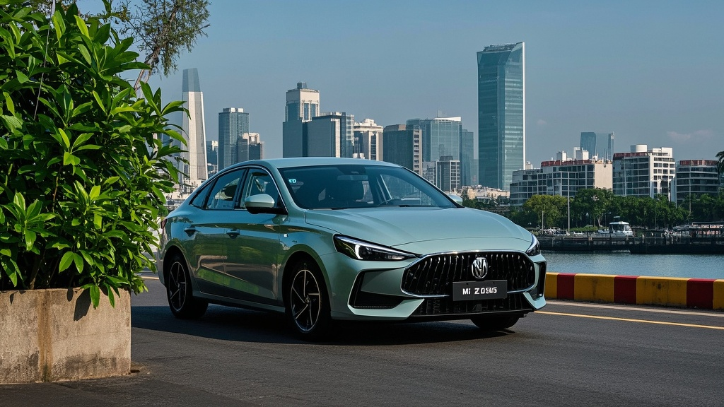 MG MG 5 2025 units staged at Guangzhou export base for CIF shipment to Hanoi Port, Vietnam