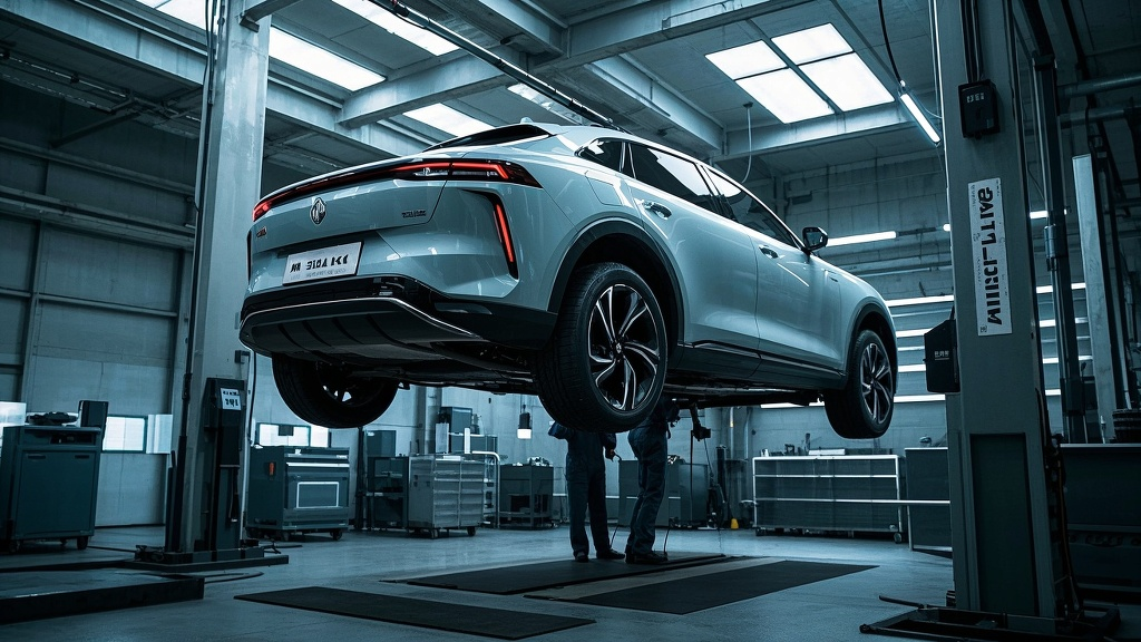 2025款名爵 Whale 正在进行发动机舱保养检查