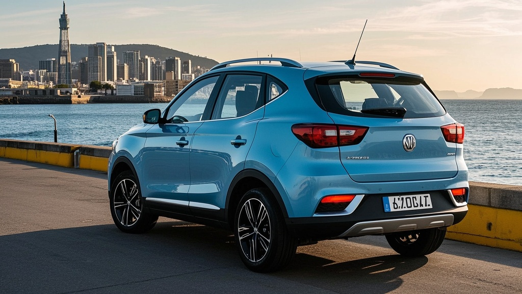 Export ready MG ZS at Guangzhou port bound for South Africa